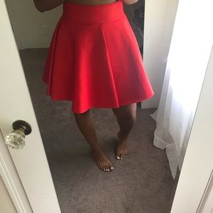Red skirt